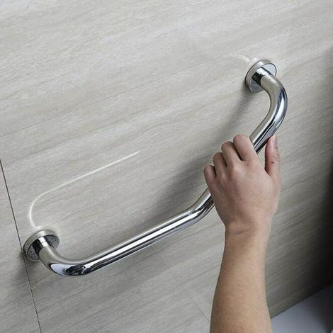 Corrimano in acciaio inox 304 per bagno, corrimano doccia, corrimano vasca da bagno, corrimano bagno per anziani, maniglia vasca 45 cm, barra di sostegno murale (1/5)