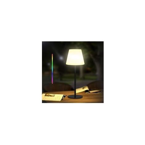 Lampe de table LED d'extérieur sans fil Blanc chaud et RVB (1/5)