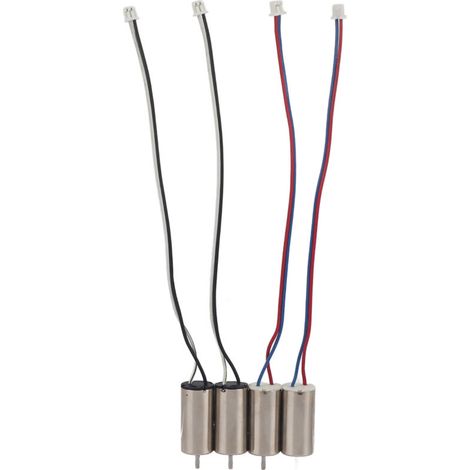 4 motores micro vibratorios de alta velocidad, 37 V CC, 44000 RPM, con escobillas, 10x20 mm, para robots, drones, aviones y maquetas de aviones (1/5)