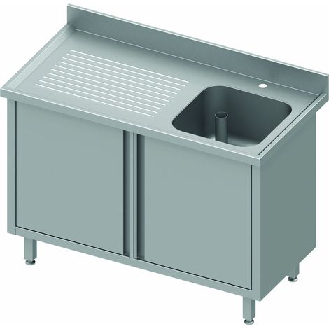 Plonge Inox avec Porte Battante - Gamme 600 - Stalgast