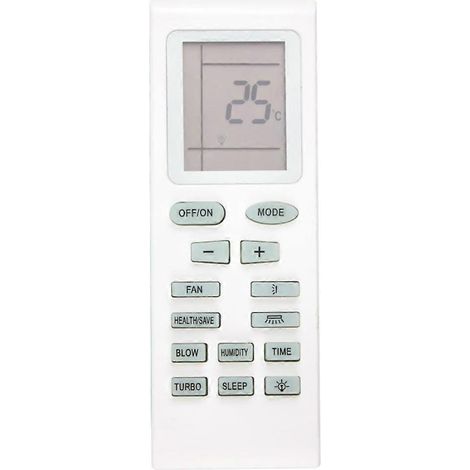 Télécommande de climatiseur avec grand écran, commande de climatisation simple d'utilisation et légère, remplacement YBOF2 en ABS. (1/5)