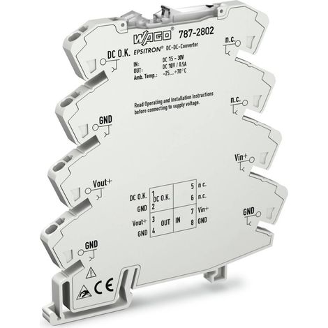 [GEBRAUCHT] B-Ware WAGO DC/DC-Wandler Spannungswandler 787-2802 Stromversorgung Tragschienenmontage