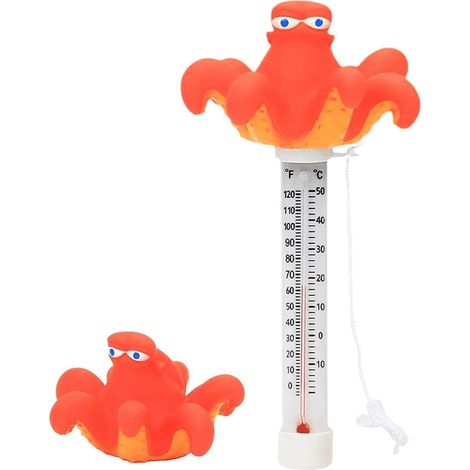 Thermomètre flottant pour piscine - Indicateur de température flottante pour piscine Indicateur de température d'eau flottante pour bain à remous  Thermostat avec mesures precis (1/5)