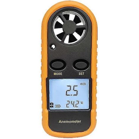 Anémomètre portatif pour mesurer la vitesse du vent extérieur et la température dans les pièces climatisées  instrument de mesure du volume  capteur de haute précision. (1/5)