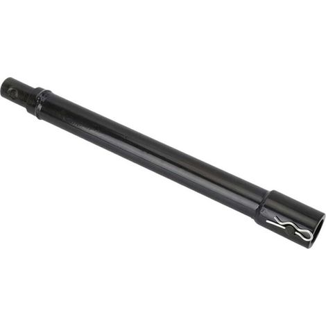 30cm Benzin-Bohrerverlängerung, Stahl, schwarz lackiert, Steckverbindung mit Sicherungsbolzen