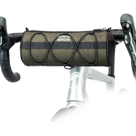 Bolsa para bicicleta que se monta en el manillar, el cuadro o debajo del sill铆n, 2 litros - verde (1/4)