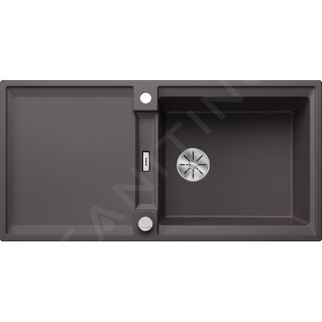 Blanco Adira - Évier en silgranit, 99x49 mm, avec commande excentrique et accessoires, InFino, gris rocher 527627 (1/4)