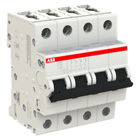 Disjoncteur Miniature - S200 - 4P - 32 A - C - (AC) 6 kA - ABB2CDS254001R0324