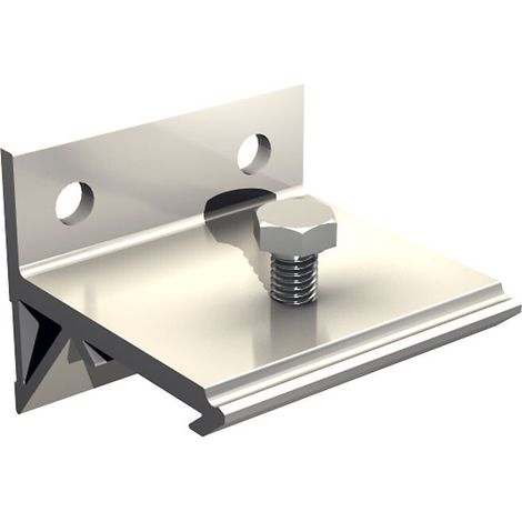 Slid'Up By Mantion – Équerre de fixation murale pour rail SLID'UP 1000 – Aluminium 32mm de hauteur – Livrée avec vis – Systèmes compatibles SU1001/2/3/4