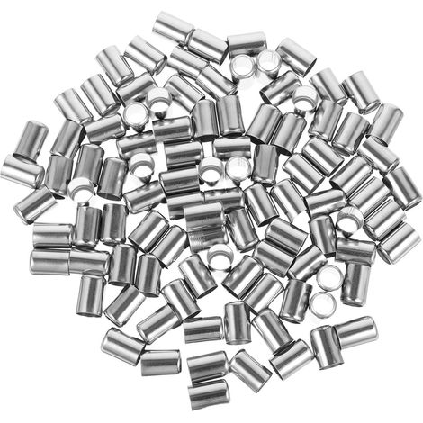 Manchon de Sertissage 100pcs en Acier Inoxydable pour Gaine de Tuyau Haute Pression et Raccords Hydraulique Industriels (1/5)