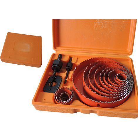 SET 16 PZ FRESE LEGNO FRESE A TAZZA PER TRAPANO 2 ATTACCHI 19mm A 127mm 122134