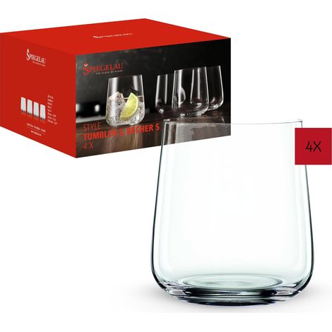 Lot de 4 verres style 4670184-340 ml - Verre à eau en cristal - Passe au lave-vaisselle (1/5)