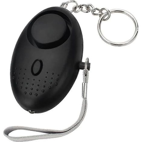Alarme personnelle porte-clés panique 140 dB alarme de sécurité d'autodéfense d'urgence avec lumière LED pour femmes, filles et personnes âgées, violet multicolore [dt] noir (1/5)