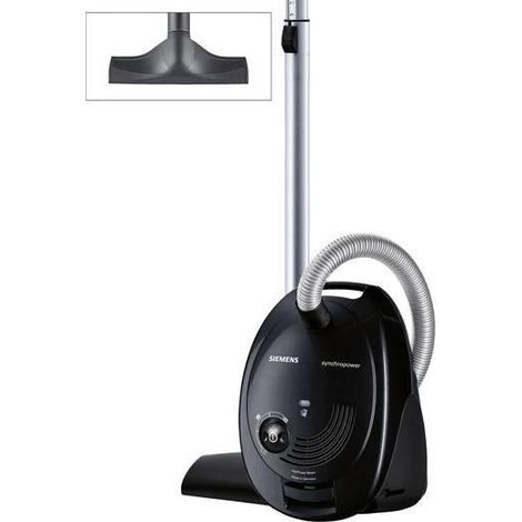 Siemens VS06A212 Aspiradora de trineo Negra Potencia 600W (1/3)