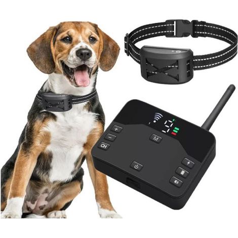 2 in 1 Wireless Electric Dog Fence, Pet Boundary Containment System with Rechargeable Waterproof Receiver, Adjustable Dog Training Collar. (1/5)