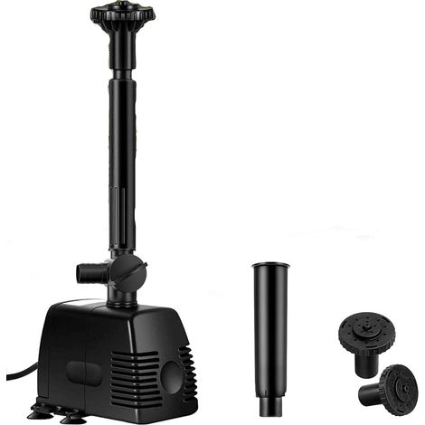 Pompe Pour Bassin - Débit 1000 L/H - Hauteur de Refoulement 1,6 M - Puissance 22 W - Pour Étang et Jardin - 1 Pièce
