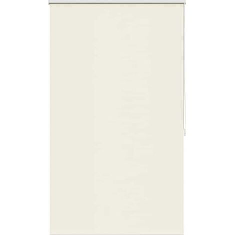 Store enrouleur occultant, dimensions 84,4 x 175 cm, largeur du tissu 80 cm, blanc cassé. (1/5)