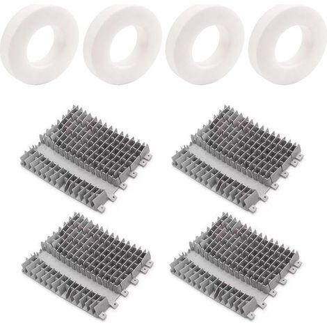 Lot de 4 anneaux d'escalade de rechange pour nettoyeur de piscine Dolphin M200 M400 CC Plus pour dx3 pour dx4 – Lot de 4 pièces d'escalade murales en caoutchouc (1/5)
