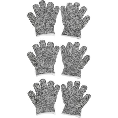 3 paires de gants résistants aux coupures pour enfants Gants de protection de sécurité pour le travail des enfants pour le jardinage (1/5)