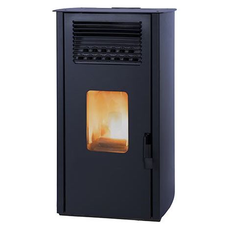 Stufa a pellet ad aria ventilata 10 kw Laminox Carla  Bianco (1/2)