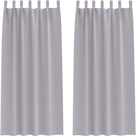 Maison Exclusive - Verdunkelungs-Vorhänge mit Ringen 2 pcs Metall