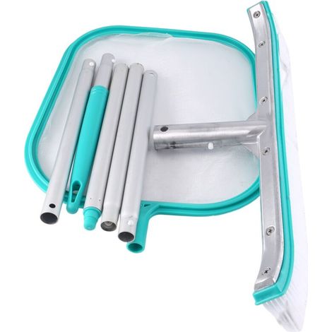 Brosse coudée pour piscine, 45 cm, pour les parois, le fond, les marches et le carrelage, utilisation manuelle dans les spas, bassins, fontaines et baignoires-AquaForge (1/5)