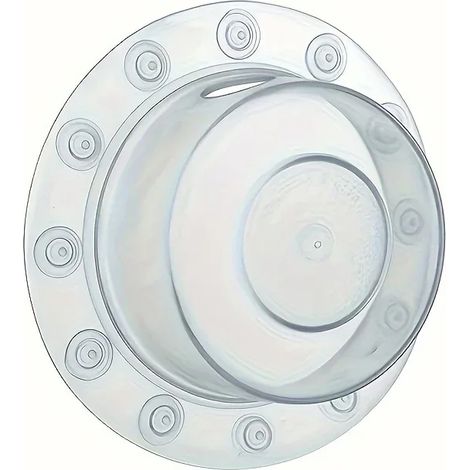 (Clear)1PC- transparent bottomless bathtub overflow drain cover bathtub water stop plug shower products spa and shower accessories (1/4)
