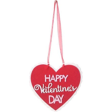 „Love You“-Schild aus Vliesstoff zum Valentinstag, Hängedekoration zum Valentinstag, ideal für Wand, Tür, Decke und Fenster, romantische Partydekoration – JM01019