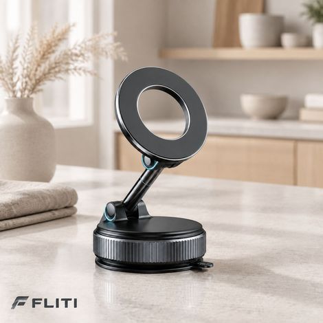 Support téléphone magnétique pliable 360° Base élastique lisse Usage voiture bureau (1/5)