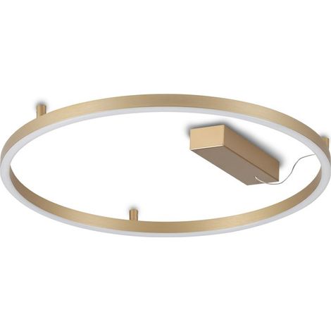 Ideal Lux Plafoniera moderna Oracle 1 luce LED integrato ottone alluminio