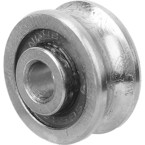 10 roulements à gorge en U SG15, 5 x 17 x 8 mm, en acier inoxydable, à une rangée (1/4)