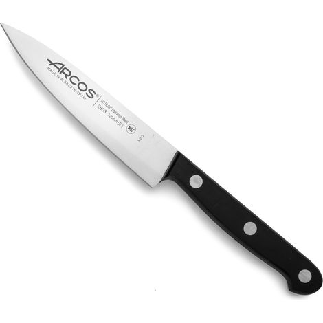 Couteau de chef Arcos Universal 280304 en acier au nitrum, avec Mango en polyoxyméthylène et lame de 12 cm dans un étui. (1/5)