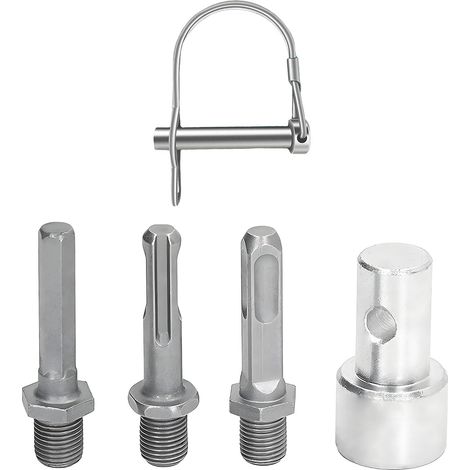 Erdbohrer adaptateur(Sechskant + SDS Plus) avec Quick Change Bolzen pour Hand Bohrmaschine pour foret avec Ø 40 60 80 (1/5)