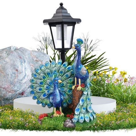 Solar Lichtstatue Harzskulptur decorative Nachtlampe (1/5)