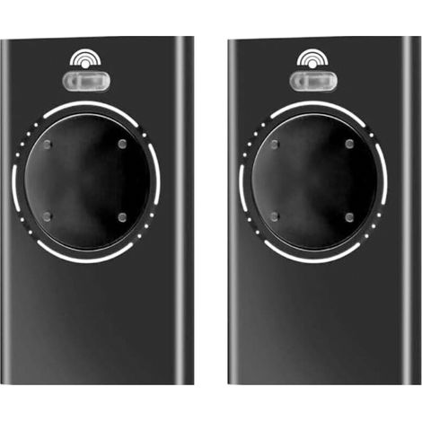 Télécommande Porte Garage - 868 MHz - 4 Canaux - Compatible Systèmes FAAC - Lot de 2 (1/5)