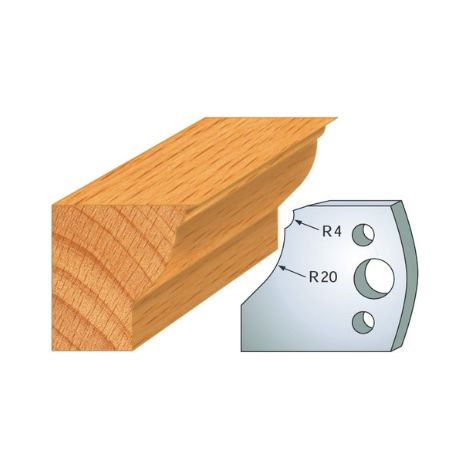 Leman - Jeu de 2 fers profilés acier Ht.40 mm N°109
