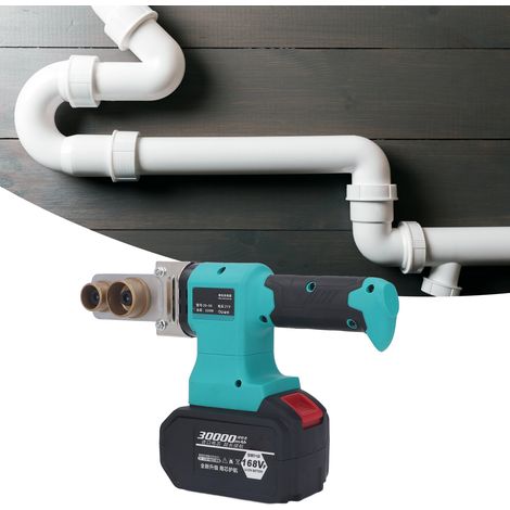 Akku-Heißschweißgerät für Wasserkraft, Lithiumbatterien, PPR-Wasserrohre, Hauswasserleitungen, europäischer Standard 110–240 V (1/5)