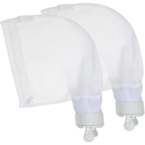 Lot de 2 sacs à limon adaptables pour robots Polaris 280 et 480 – Nylon renforcé – Maille ultra-fine pour débris fins – Fermeture éclair Zip K13 (1/5)