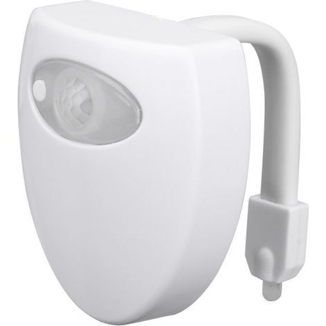 Lampe de nuit LED intelligente pour WC, détecteur de mouvement corporel, 8 couleurs (8 couleurs) (1/5)