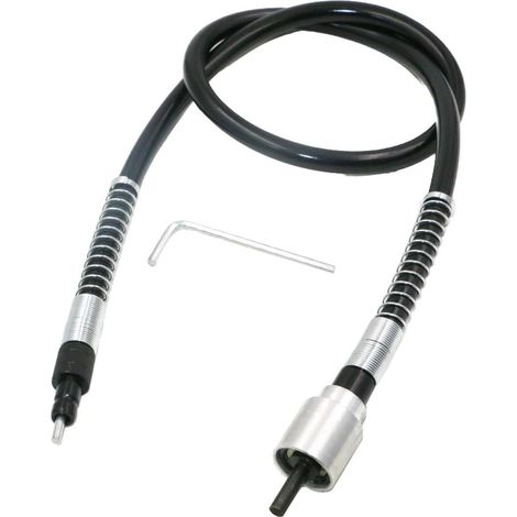 Adaptateur flexible de 3,175 mm pour perceuse Dremel, support de rallonge flexible (noir) et outil compatible avec les meuleuses rotatives