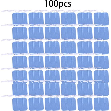50/100 électrodes de stimulation musculaire pour appareil de thérapie par stimulation musculaire à impulsions, coussinets adhésifs de rechange numériques06354