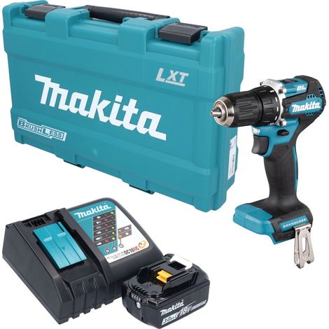 Trapano avvitatore a batteria Makita DDF 487 RF1K 18 V 40 Nm brushless + 1 batteria da 3,0 Ah + caricabatterie + valigetta (1/5)