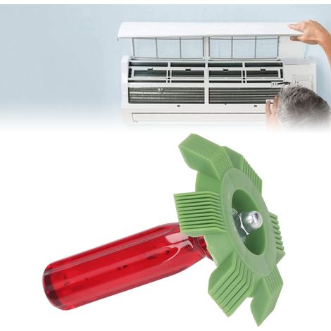 Peigne à ailettes de climatiseur (lot de 2) en acier inoxydable, peigne à ailettes pour condenseur de climatiseur, peigne à ailettes redresseur d'ailettes, peigne à ailettes métalliques pour climatise (1/5)