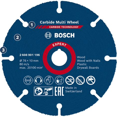 Bosch Expert Trennscheibe Carbide Multi Wheel Ø 76 mm Bohrung 10 mm (1/2)