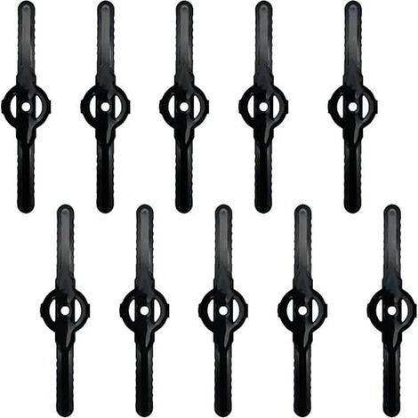 Accessoires pour tondeuses à gazon Accessoires pour outils électriques de jardin Accessoires pour coupe-bordures électriques Lame de coupe en nylon Ensemble d'outils 10 pièces (1/5)