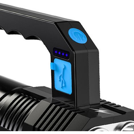 Tragbarer Projektor, 5 Lampen, wasserdicht, multifunktional, wiederaufladbarer Projektor mit Batterieanzeige, 3,7 V.