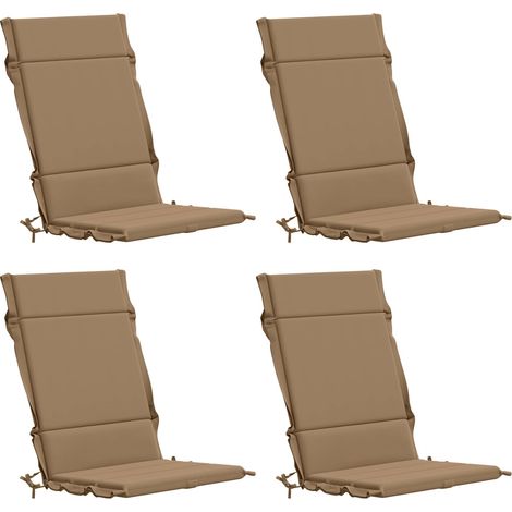 Coussins de Chaise à Dossier Haut en 4 Pièces GEMERT 4 pcs – aménagement extérieur (1/5)