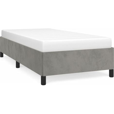 Maison Exclusive - Giroletto senza Materasso Grigio Chiaro 80x200 cm Velluto