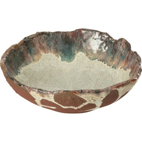 Coupelle Déco en Céramique "Naga" 20cm Rouille (1/2)
