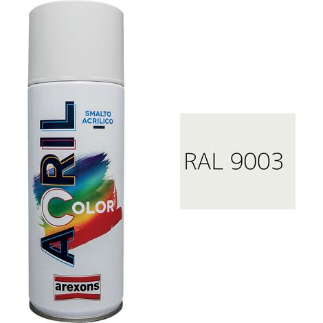 SMALTO SPRAY ACRILICO RAL 9003 - bianco segnale - AREXONS